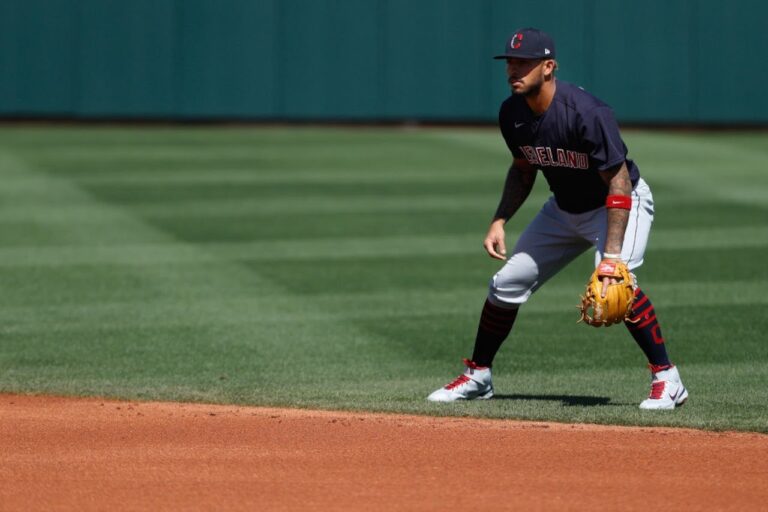 Gabriel Arias practicing outfield skills to enhance his versatility and impact in professional baseball.