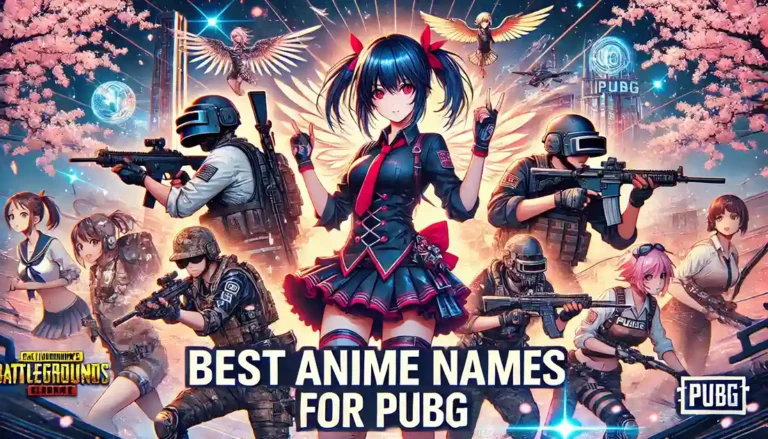 Best Anime Names for PUBG - Cool and Unique Ideas