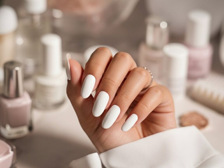 white nails